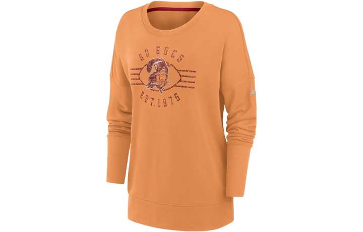 Nike Nike Sweatshirts Women's Orange Crew Neck Moderate Regular
