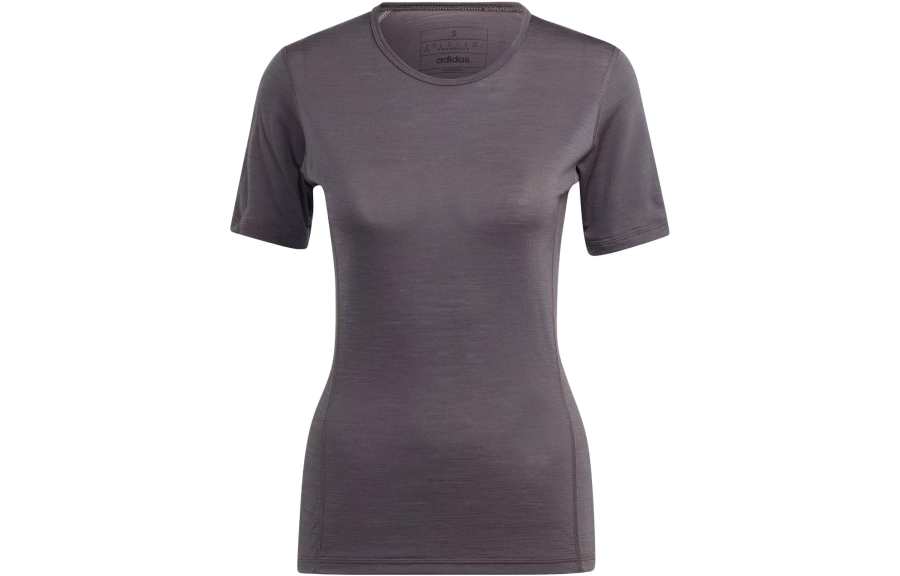 Adidas Adidas XPERIOR MERINO T Shirts Women's Gray Crew Neck Moderate Other