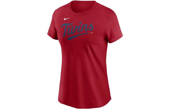 Nike Nike T Shirts Women's Red Crew Neck Moderate