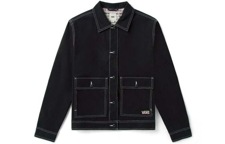 Vans Vans Jackets Women's Black Lapel Moderate Workwear