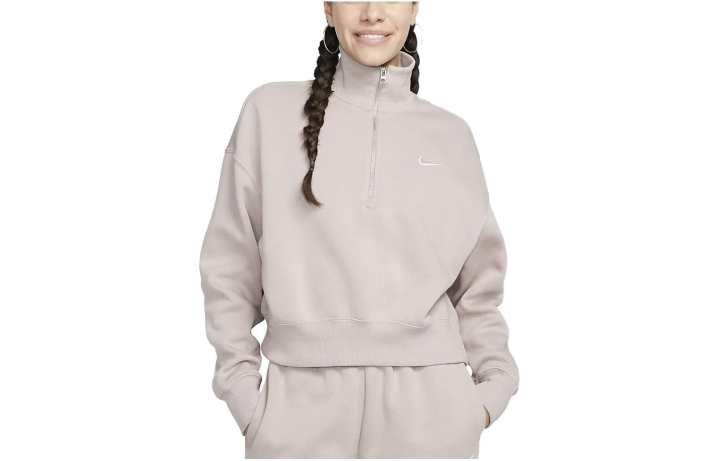 Nike Nike Sweatshirts Women's Apricot Stand Collar Moderate Regular