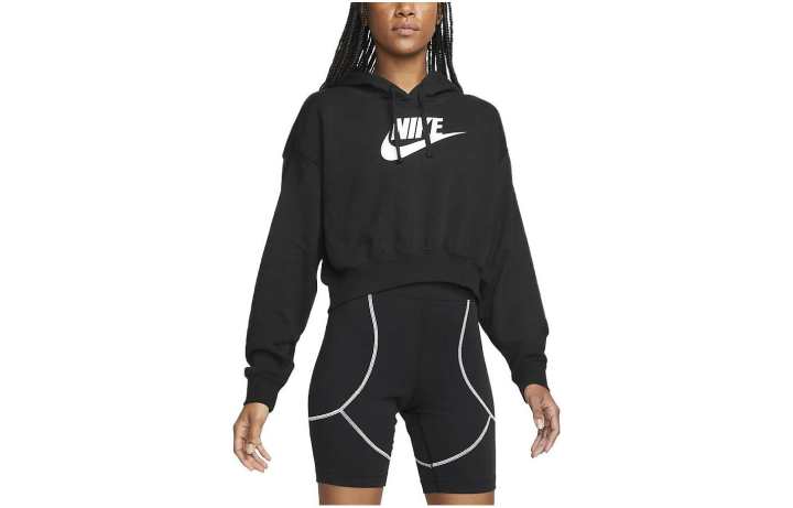Nike Nike Sweatshirts Women's Black Hooded Moderate Regular