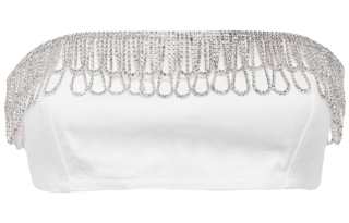 Rotate Strapless Tops Women's White Moderate Straight Fit