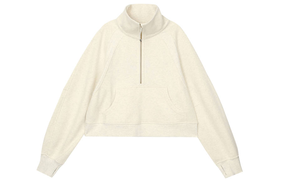 Lululemon Scuba Series Sweatshirt Women's Mixed Ivory White/Gold