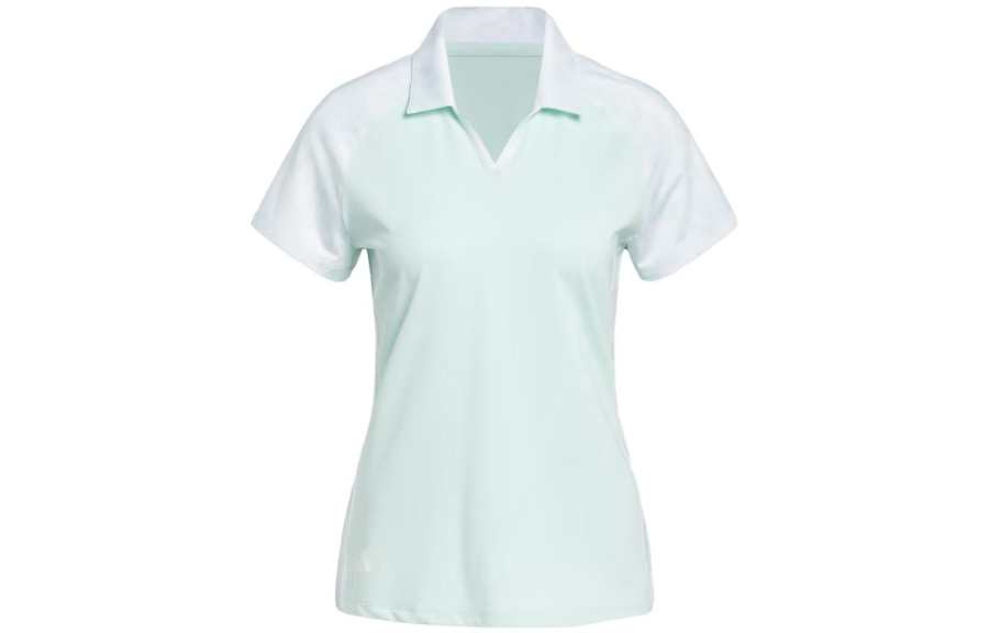 Adidas Adidas Ultimate365 Polo Shirts Women's Light Green Polo Collar Moderate Straight Fit