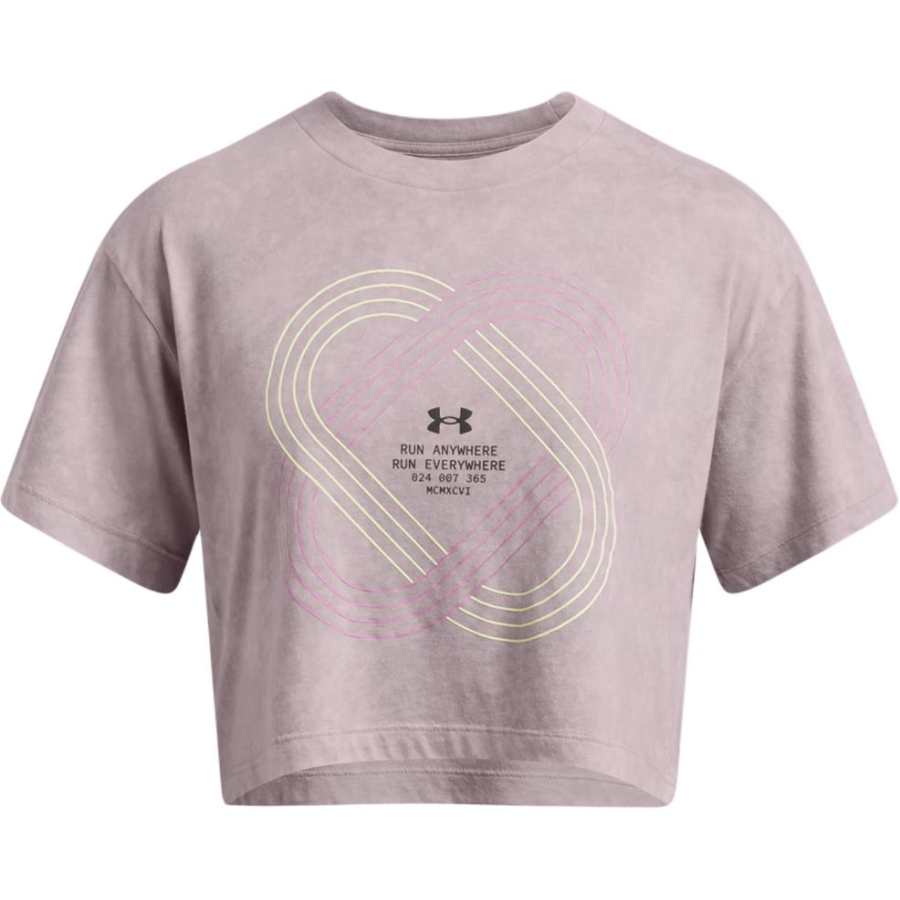 Under Armour Anywhere Drop Shoulder Sleeve T Shirt Women's Purple