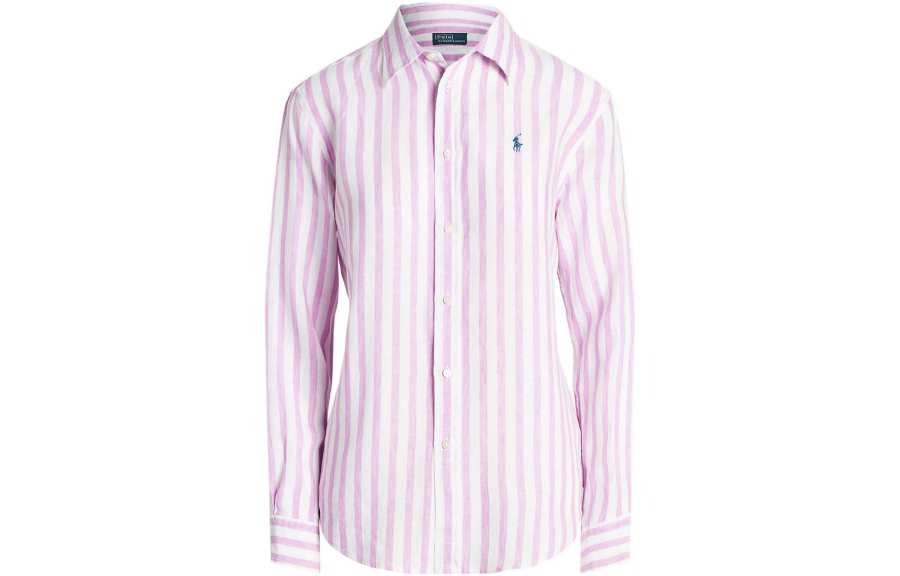 Polo Ralph Lauren SS23 Shirt Loose Fit Women's Light Pink