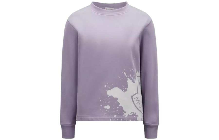 Moncler Moncler splash-print long-sleeve sweatshirt
