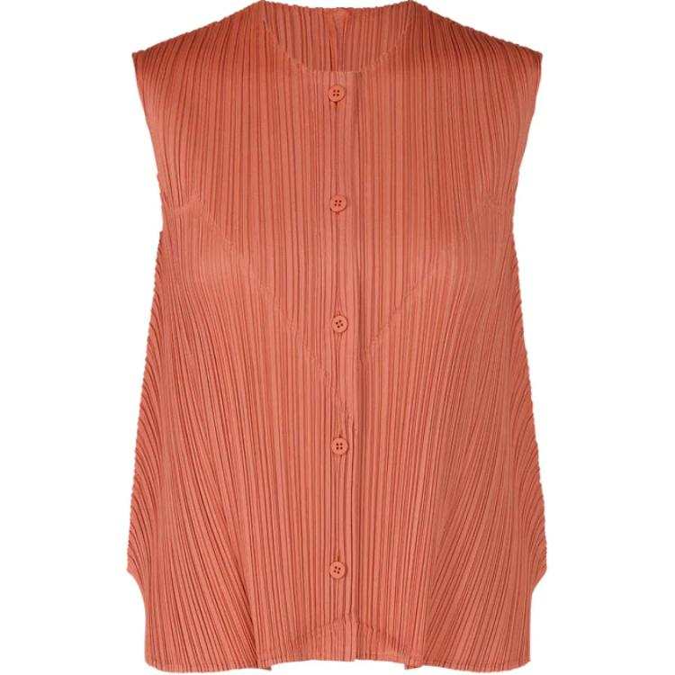ISSEY MIYAKE ISSEY MIYAKE SS24 Shirt Women's Coral Powder