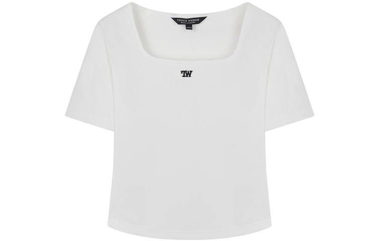 Teenie Weenie T Shirts Women's Square Collar Moderate Straight Fit