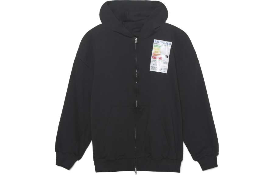 Balenciaga Energy Patch Zipped Hoodie