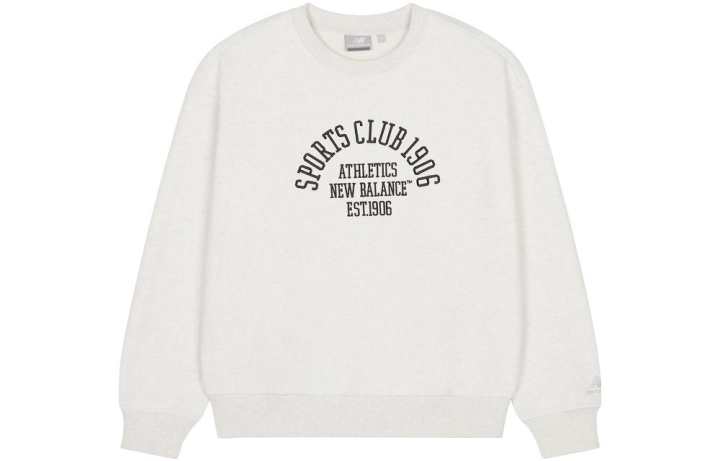 New Balance New Balance Sweatshirts Women's White Crew Neck Moderate Regular