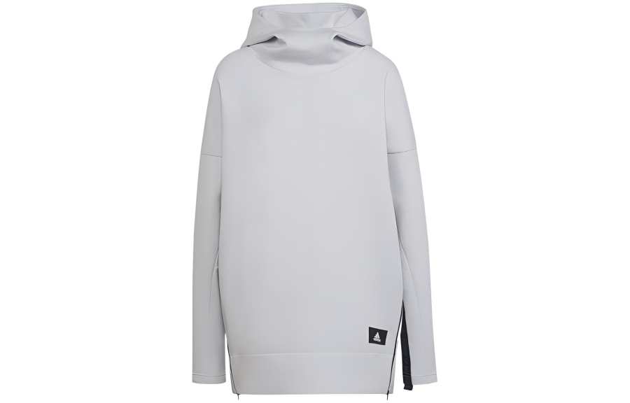 Adidas Adidas Sweatshirts Women's Gray Hooded Moderate Regular