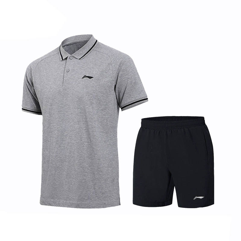 Li-Ning Li Ning Casual Sportswear Men's Polo Collar Moderate