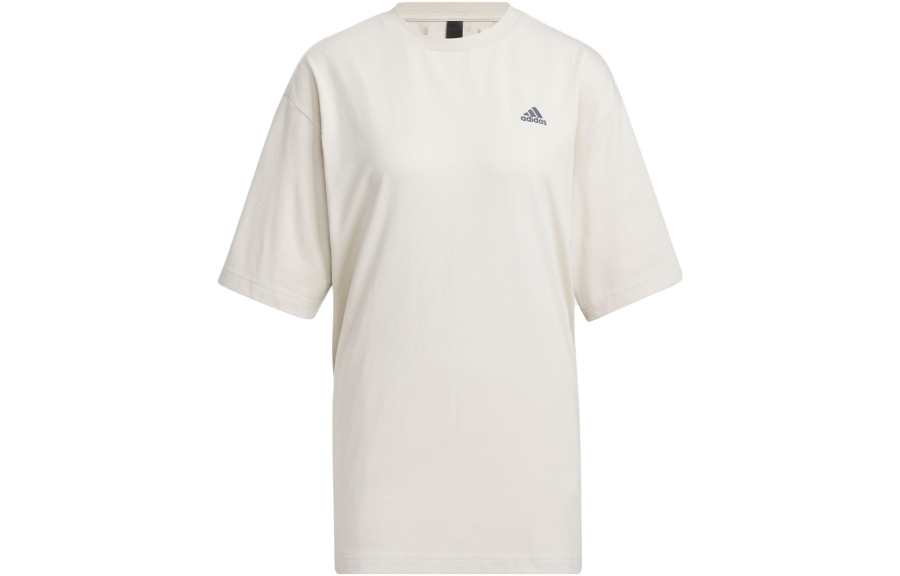 Adidas Adidas T Shirts Women's Bauxite Brown Crew Neck Moderate Straight Fit