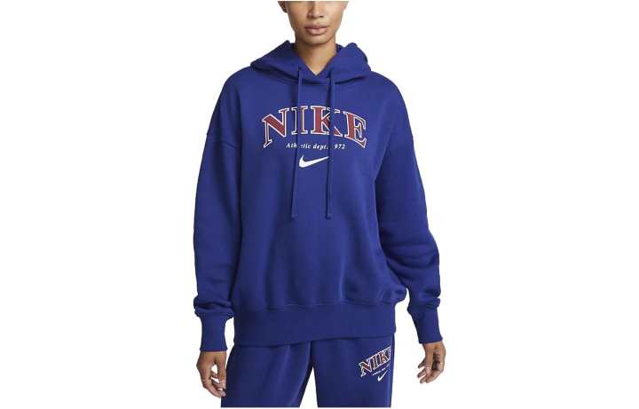 Nike Nike Sweatshirts Women's Blue Hooded Moderate Regular