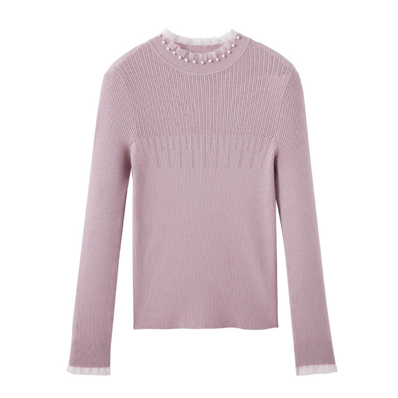 XIANGYING Knitwear Women's Half Turtleneck Moderate Base Layer