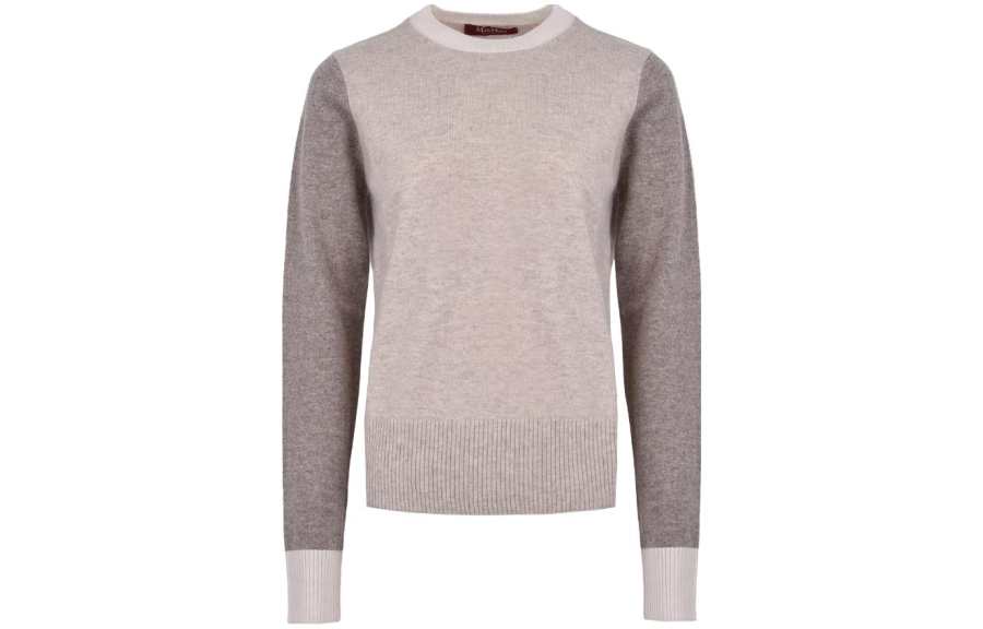MaxMara Knitwear Women's Khaki Crew Neck Moderate Other