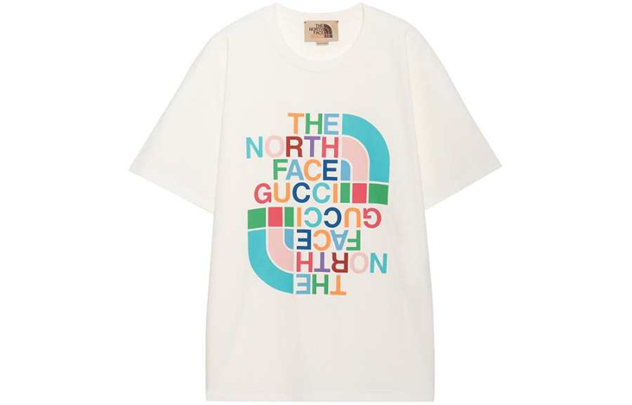 GUCCI X The North Face Cotton T shirt White/Multicolor
