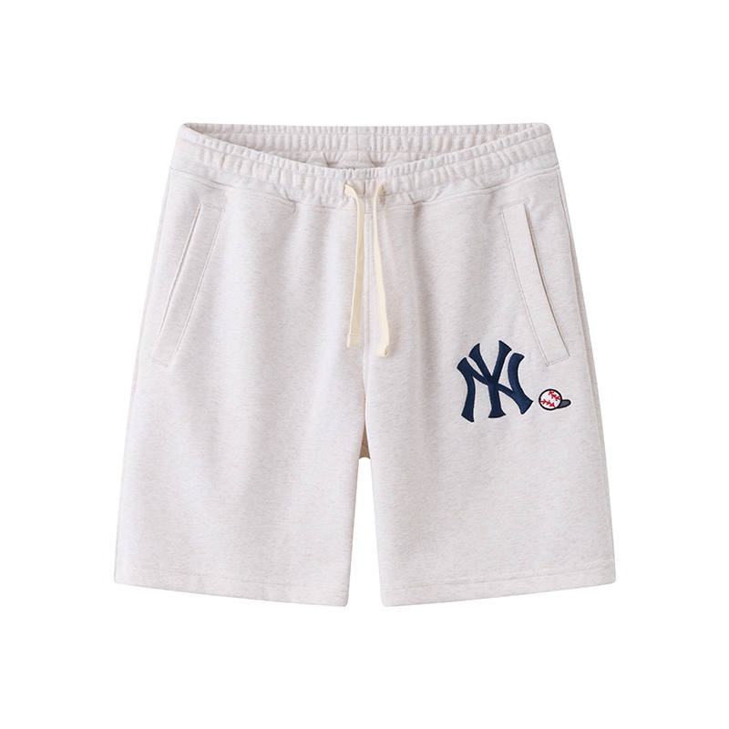 New Era Casual Shorts Unisex Ivory White