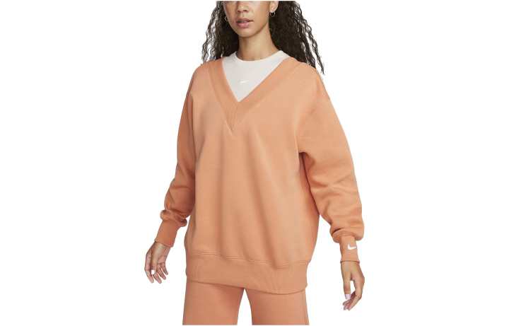 Nike Nike Sweatshirts Women's Orange V Neck Moderate Other