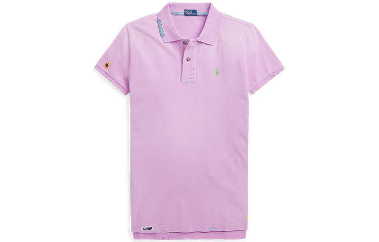 Polo Ralph Lauren Polo Shirts Women's Pink Polo Collar Moderate Straight Fit