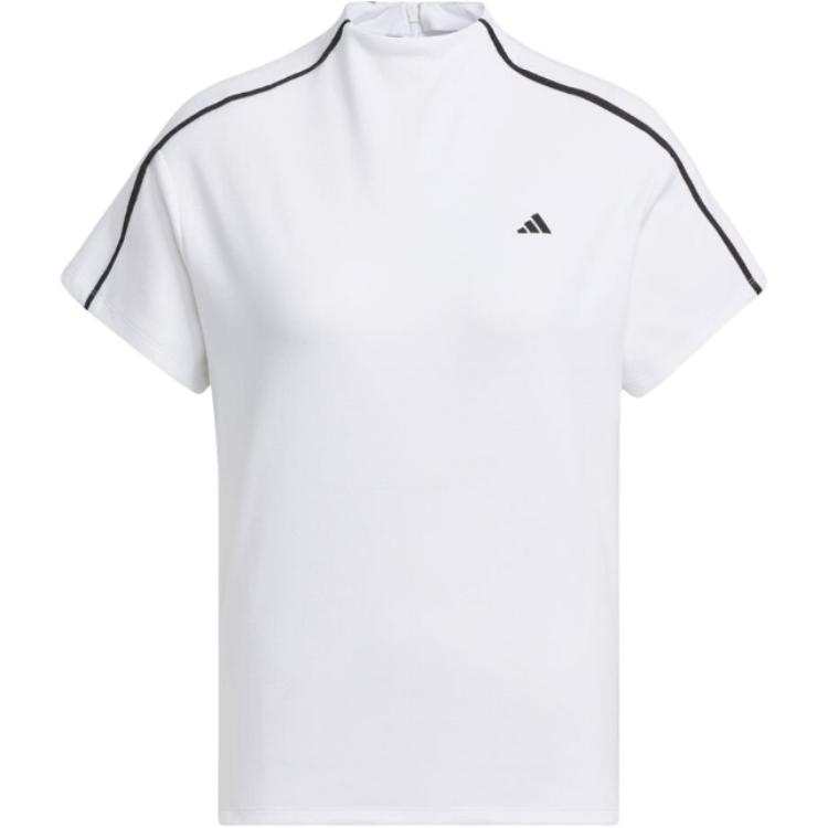 Adidas Adidas T Shirts Women's White Half Turtleneck Moderate Straight Fit