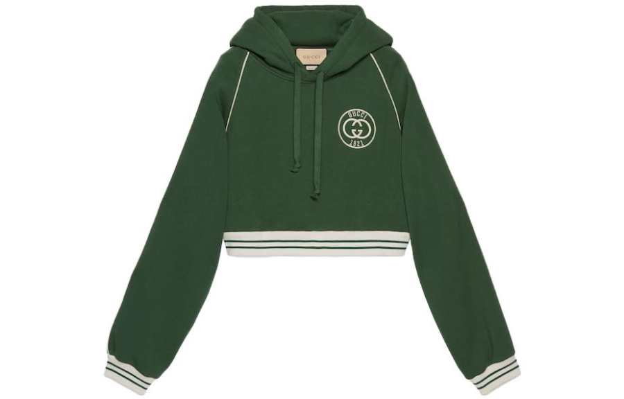 GUCCI SS23 Letter Hooded Pullover Short Sleeved Women's