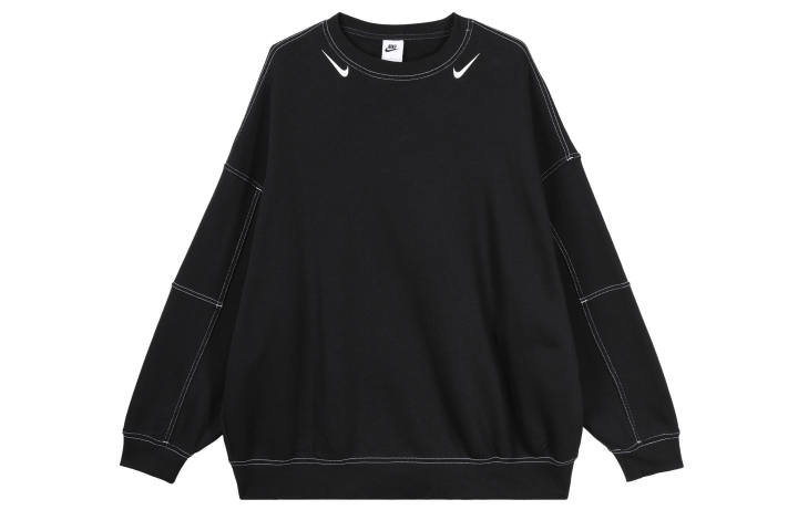 Nike Nike Sweatshirts Women's Black Crew Neck Moderate Regular