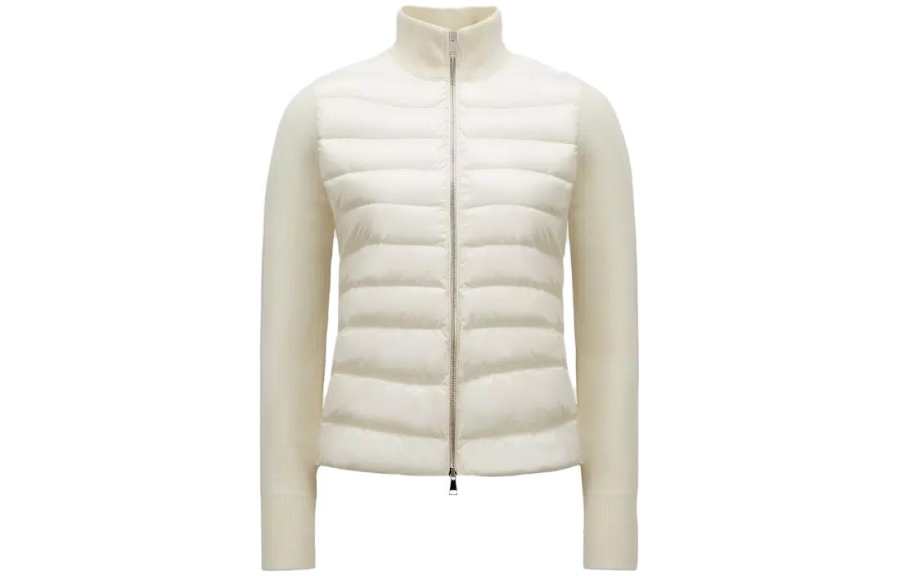 Moncler Moncler Padded Wool Zip up Cardigan