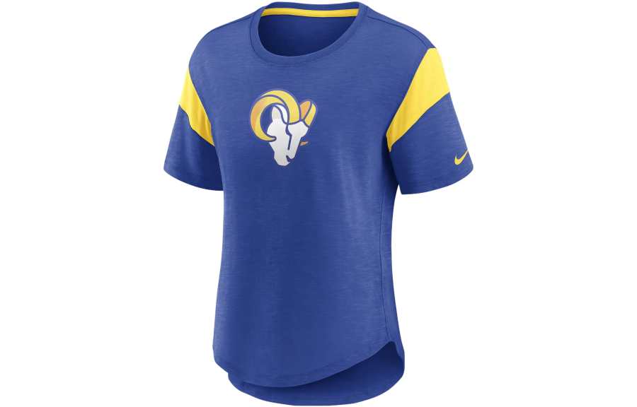 Nike Nike T Shirts Women's Blue Crew Neck Moderate Straight Fit