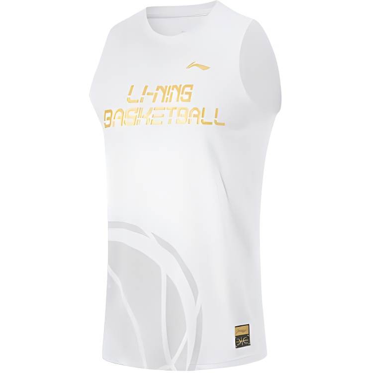 Li-Ning Li Ning Basketball Collection Basketball Jersey Men's Standard White