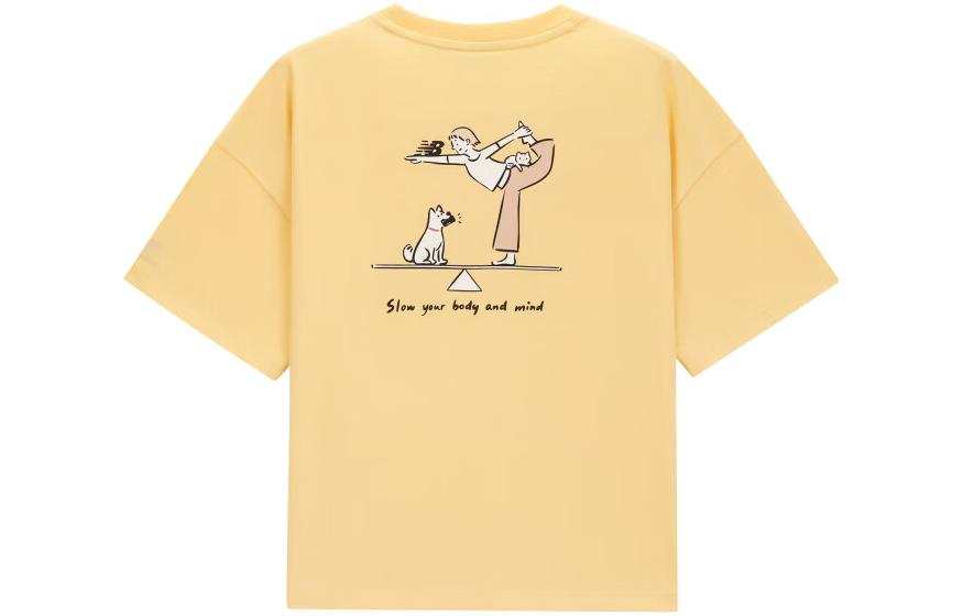 New Balance New Balance Drop Shoulder Sleeve T Shirt Women's Yellow
