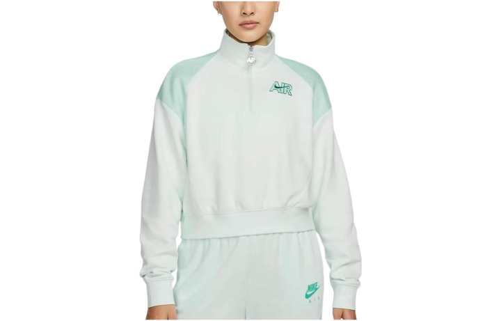 Nike Nike Sweatshirts Women's Green Stand Collar Moderate Regular