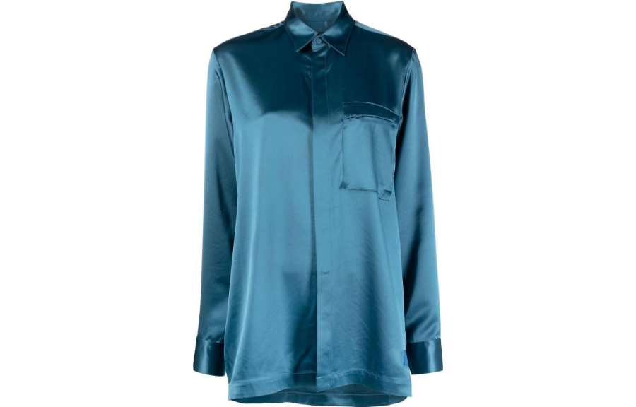 Y-3 Y 3 Shirts Women's Blue Lapel Moderate Other