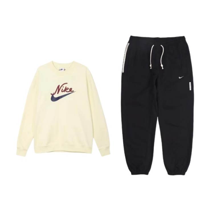 Nike Nike Sweatshirt Set Unisex Beige Yellow