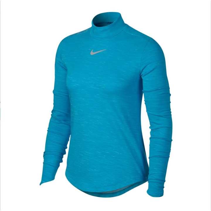 Nike Nike T Shirts Women's Blue Stand Collar Moderate Straight Fit