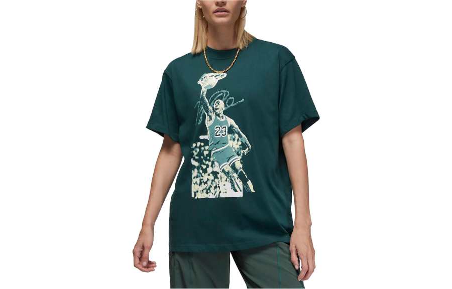 Jordan Jordan Sport Drop Shoulder Sleeve T Shirt Women's Dark Fir Green