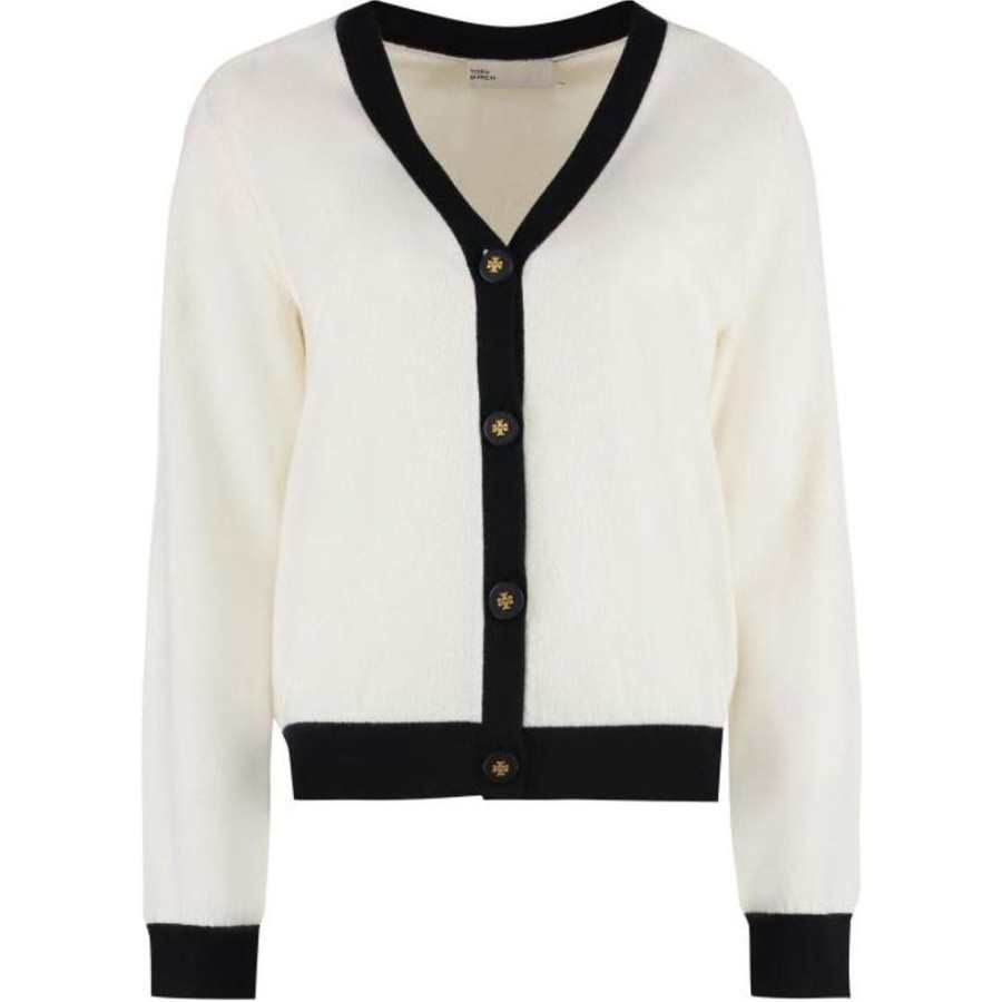 TORY BURCH 【Previous Season】colour-block cashmere cardigan