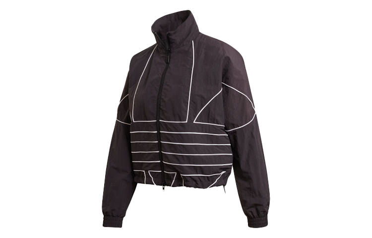 Adidas Originals Jackets Women's Black Lapel Moderate Other