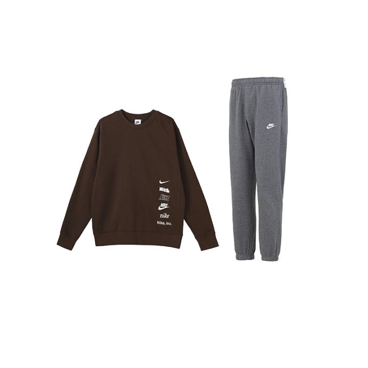 Nike Nike Sweatshirt Sets Men's Crew Neck Thickened
