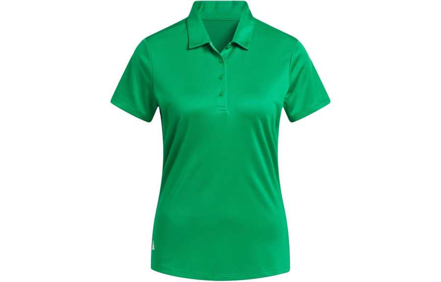 Adidas Adidas Solid Performance Short Sleeve Polo Shirt Polo Shirt Women's Green