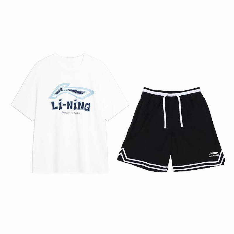 Li-Ning Li Ning Casual Sportswear Men's Crew Neck Moderate