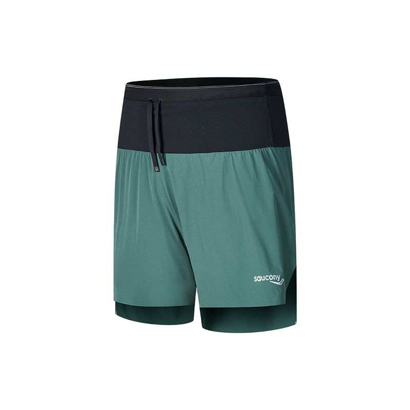 Saucony Casual Shorts Men's Dark Emerald