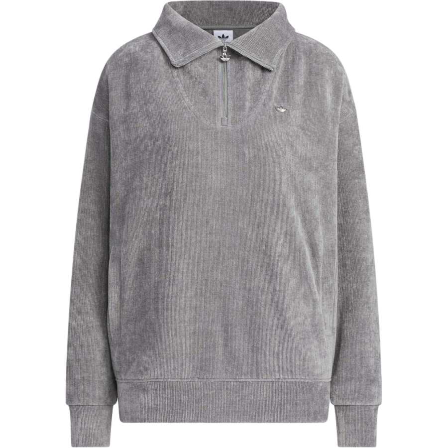 Adidas Originals COZY ZIP CREW Sweatshirt Women's Gray