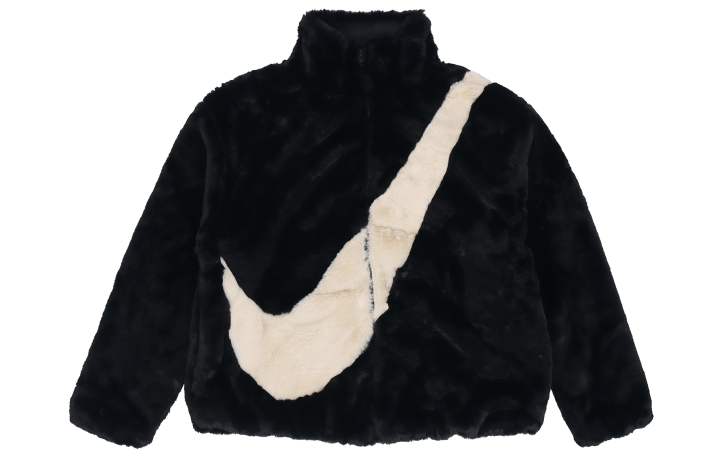 Nike Nike Women'ss Oversized Swoosh Logo Jacket Black
