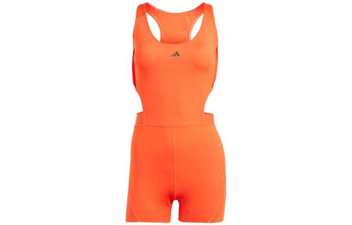 Adidas Adidas AEROREADY Bodysuits Women's Orange Crew Neck