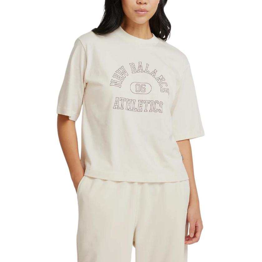 New Balance New Balance Drop Shoulder Sleeve T Shirt Women's Linen