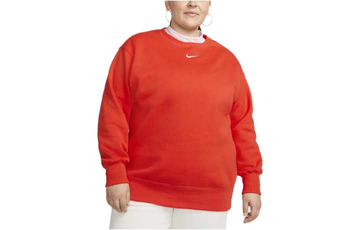 Nike Nike Sweatshirts Women's Red Crew Neck Moderate Regular