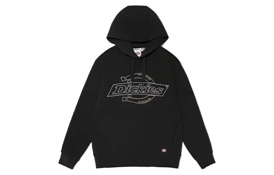 Dickies Sweatshirts Women's Black Hooded Moderate